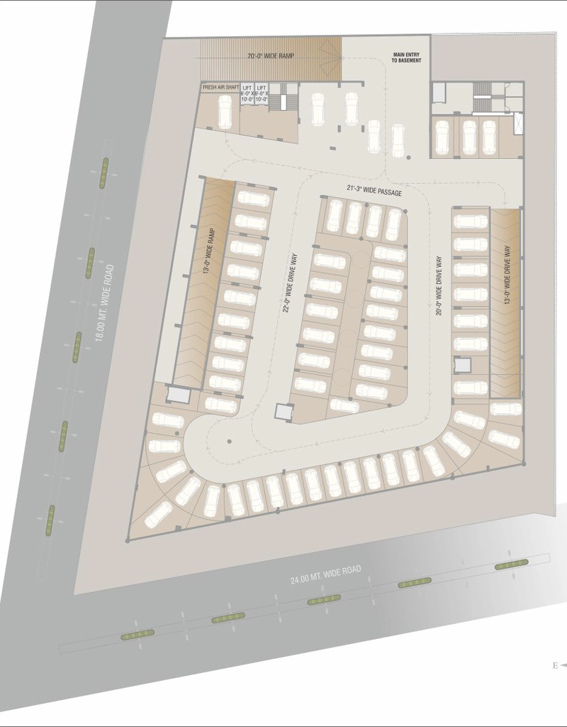 Master Plan of Krishna Florence Excellence in Bhayli, Vadodara - Image 365703