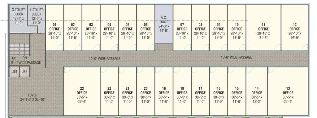Floor Plan of Commercial Shree Balaji Skyrise in Atladara, Vadodara - Image 365604