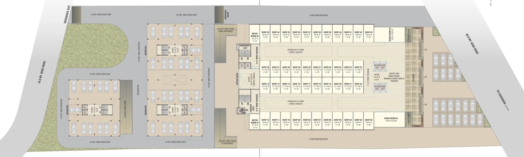 Master Plan of Commercial Shree Balaji Skyrise in Atladara, Vadodara - Image 365603