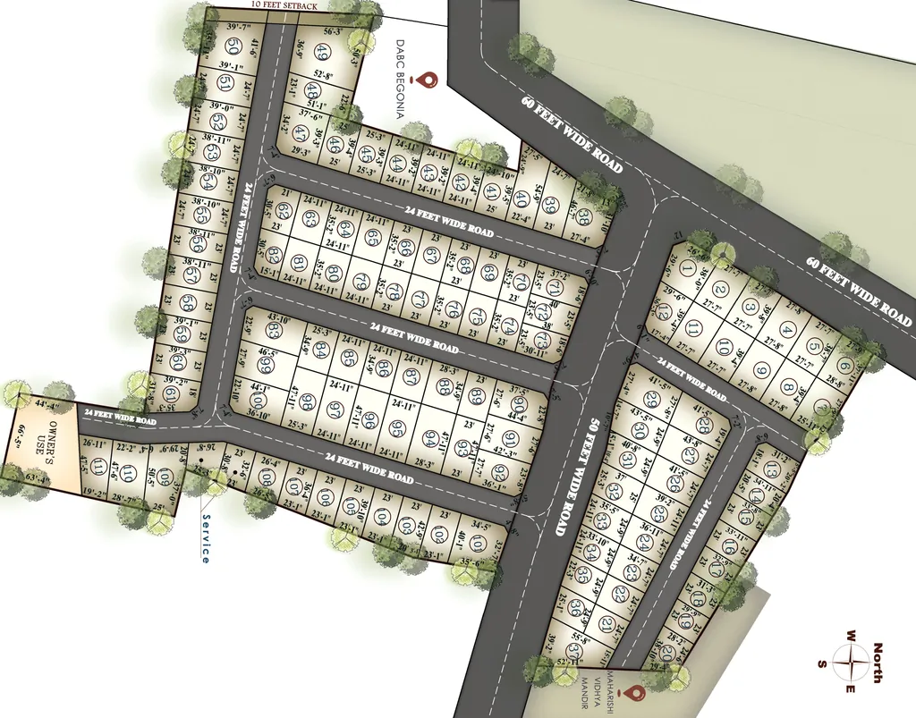 Master Plan of Elephantine Bliss In The Town in Mambakkam, Chennai - Image 322406