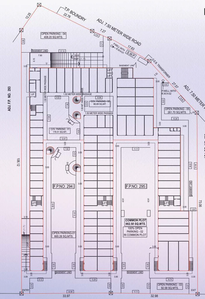 Master Plan of Crystal Pramukh Commercial Hub in Ajwa Road, Vadodara - Image 363619