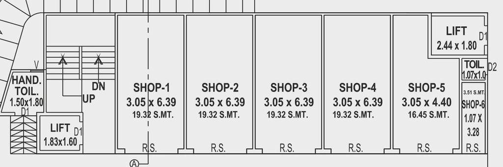 Floor Plan of Shashvat The Prime Business Hub in Sayajipura, Vadodara - Image 363767