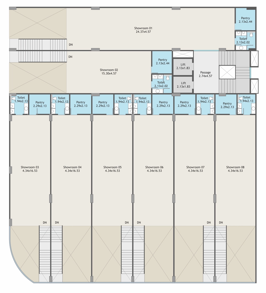 Floor Plan of Om Sai Inspirom in Harni, Vadodara - Image 363628
