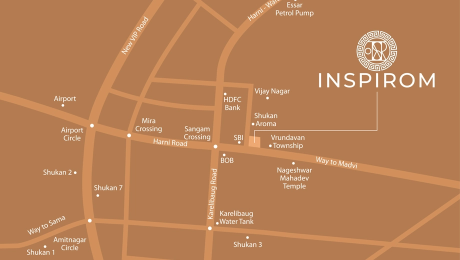Location of Om Sai Inspirom in Harni, Vadodara - Image 363629