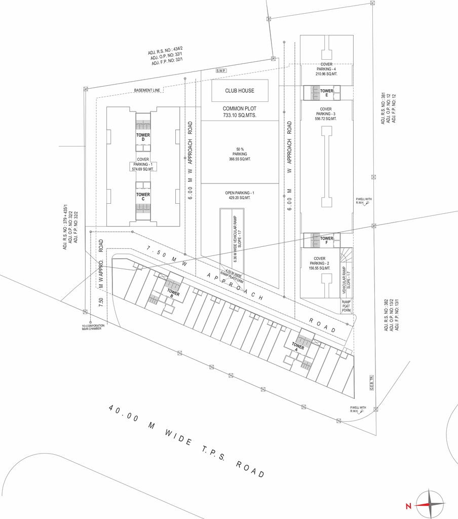 Master Plan of Commercial Avadh Skyline in Tarsali, Vadodara - Image 363536