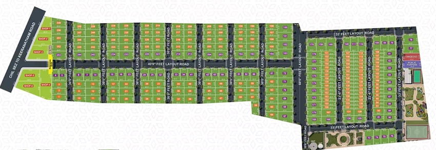Master Plan of Ananyas AA Garden in Annur, Coimbatore - Image 365551
