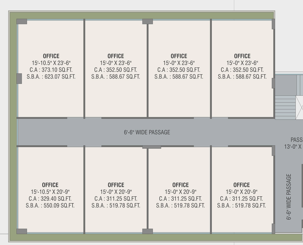 Floor Plan of Commercial Aura Memories in Manjalpur, Vadodara - Image 363532