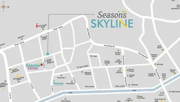 Location of Commercial Seasons Skyline - Image 365782