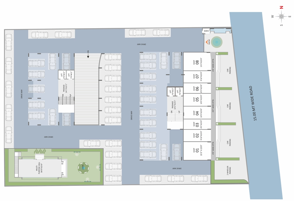 Master Plan of Commercial Seasons Skyline in Bhayli, Vadodara - Image 365780