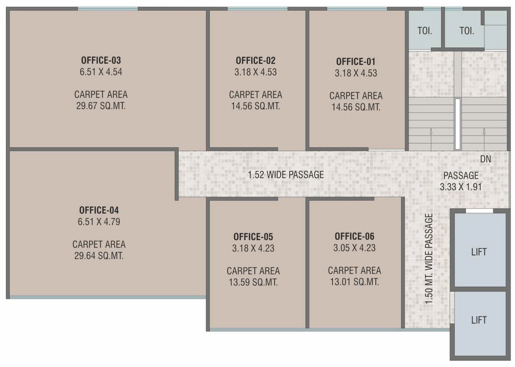 Floor Plan of 7 Sky Arise in Gotri, Vadodara - Image 364750