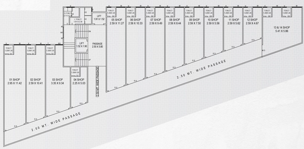 Floor Plan of Commercial Shreeji Terra Heights in Atladara, Vadodara - Image 366246