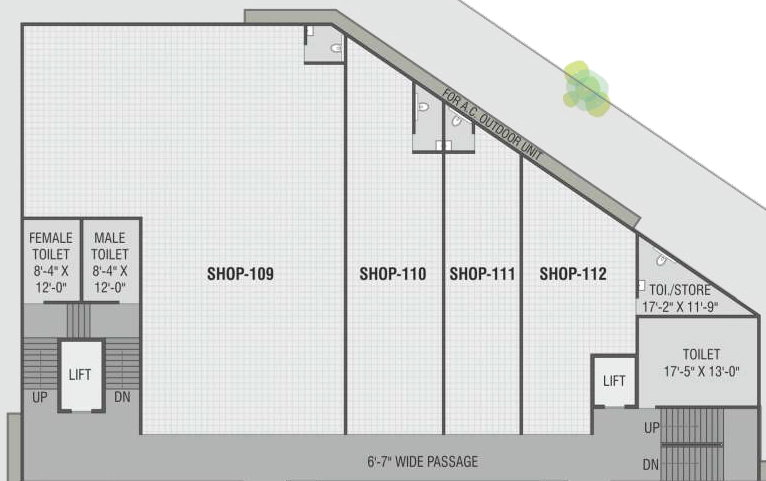 Floor Plan of Keshav Krishna Platina in New VIP Road, Vadodara - Image 364791