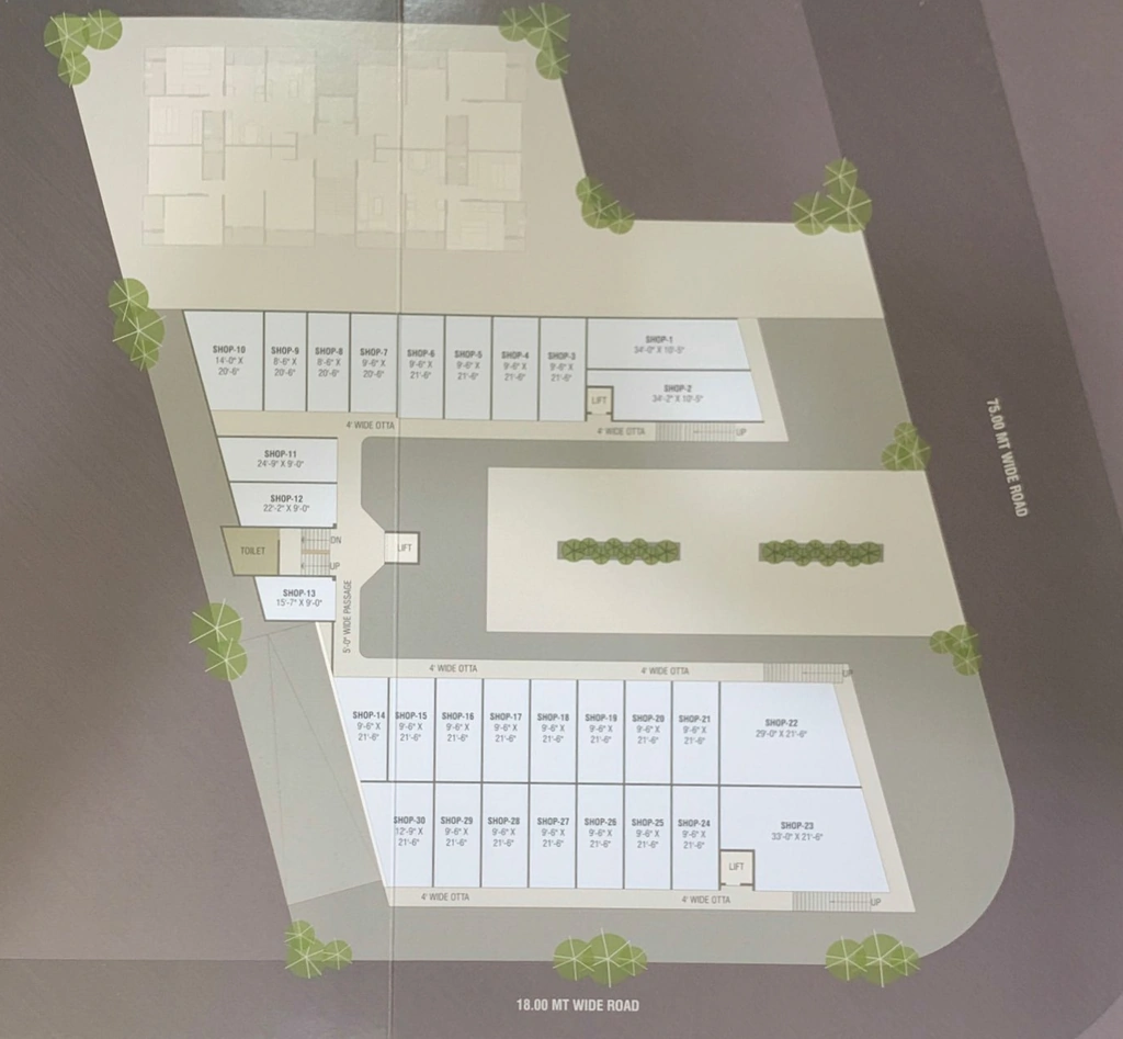 Master Plan of Safalya Arcade in Dabhoi Road, Vadodara - Image 366224