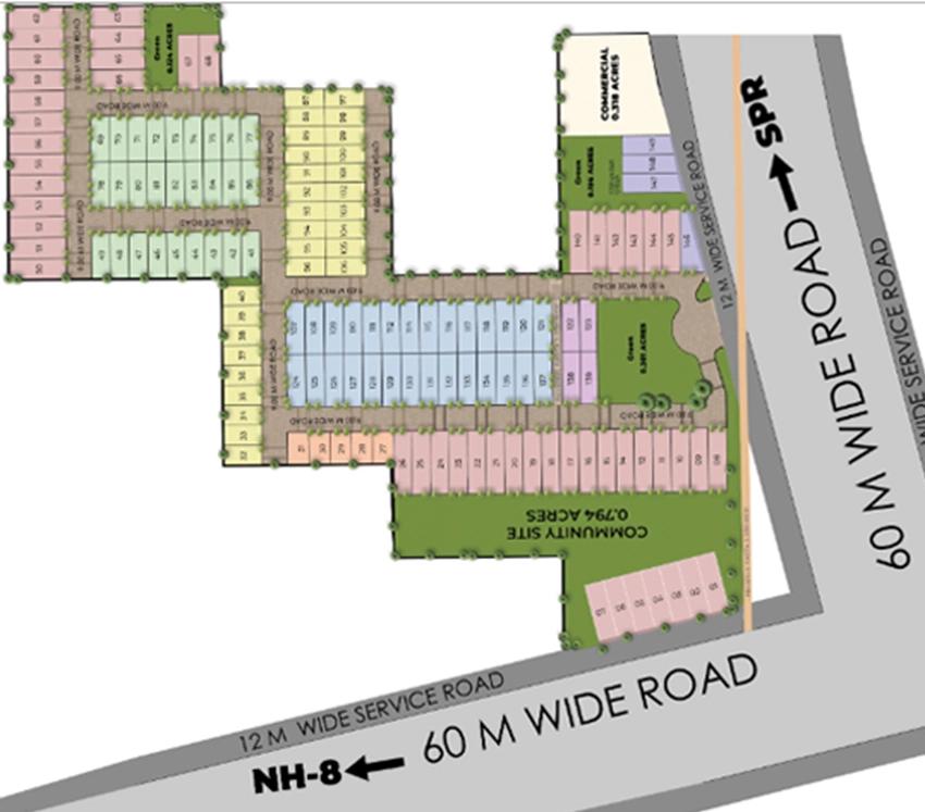 Master Plan of Mapsko Aspr Hills in Sector 78, Gurgaon - Image 361059