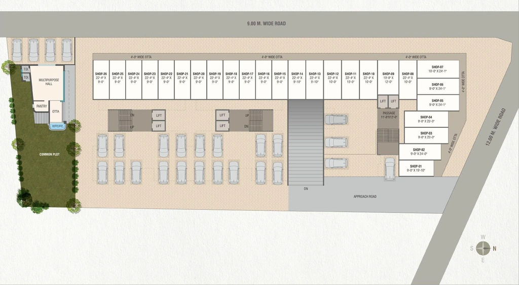 Master Plan of Commercial Aaradhya Ornate in Sama Savli Road, Vadodara - Image 364760