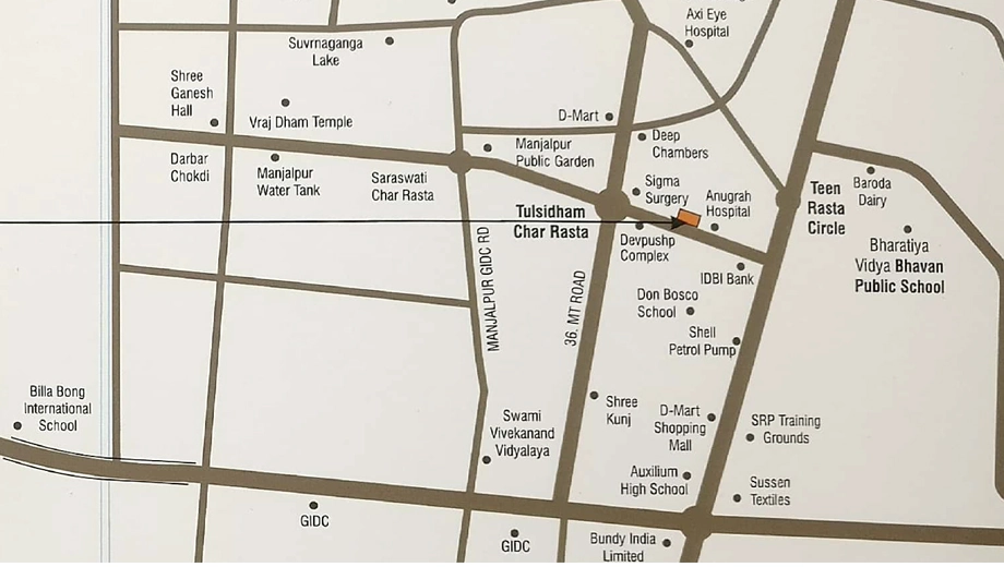 Location of Sai La Majesty in Manjalpur, Vadodara - Image 365828