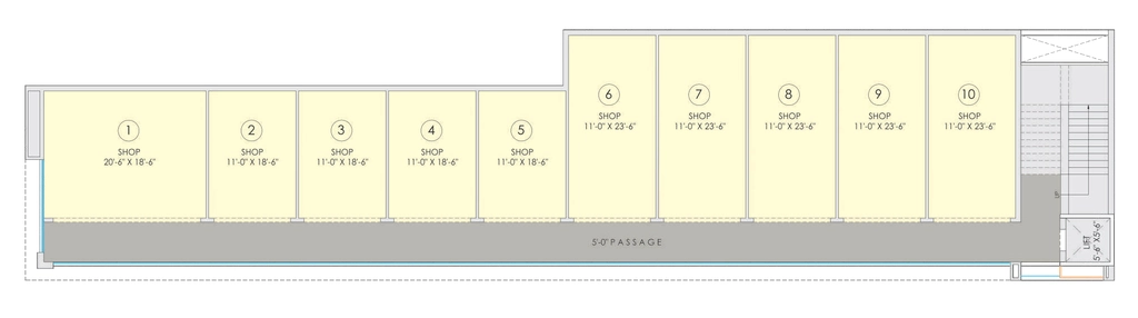 Floor Plan of Commercial Shree Balaji Wind in Warashiya, Vadodara - Image 365805