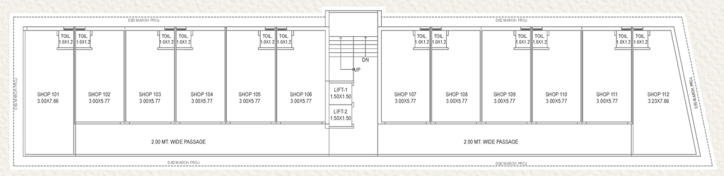 Floor Plan of Aries Prime in Vasna Bhayli Main Road, Vadodara - Image 365723