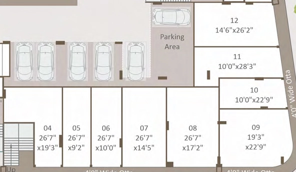 Floor Plan of Commercial Shirin Priya Crossroads in Gotri, Vadodara - Image 365798