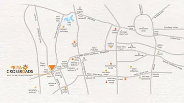 Location of Commercial Shirin Priya Crossroads - Image 365799