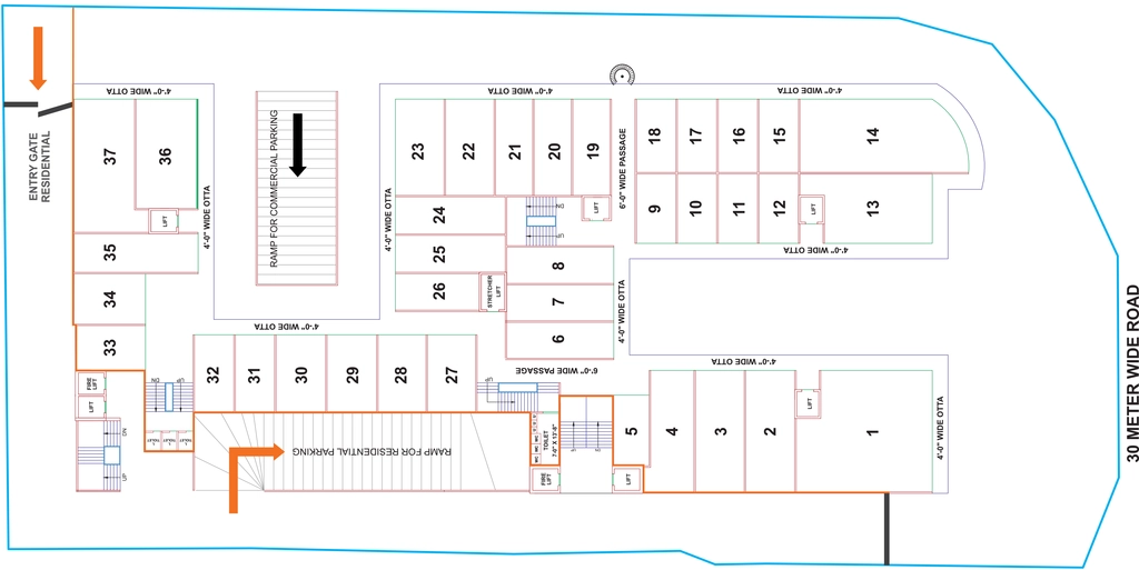 Master Plan of Commercial Aaryas Landmark in Sevasi, Vadodara - Image 365927