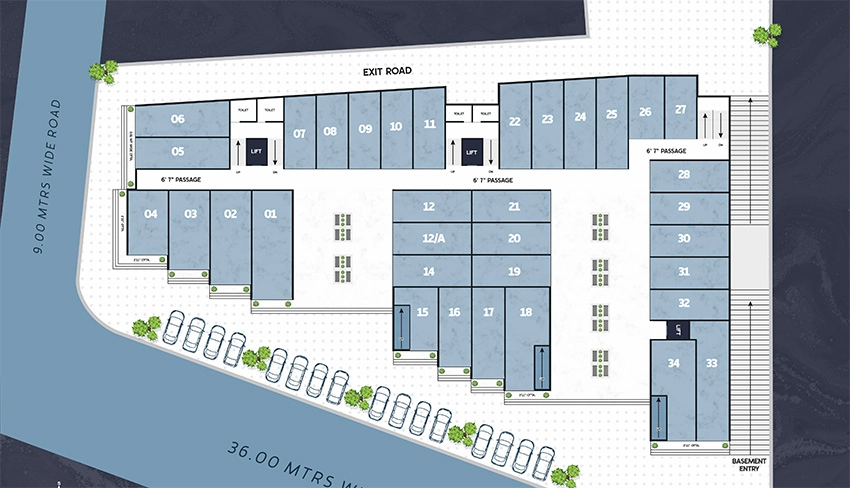 Master Plan of Brookfieldz Vinaaya Hub in Manjalpur, Vadodara - Image 357519