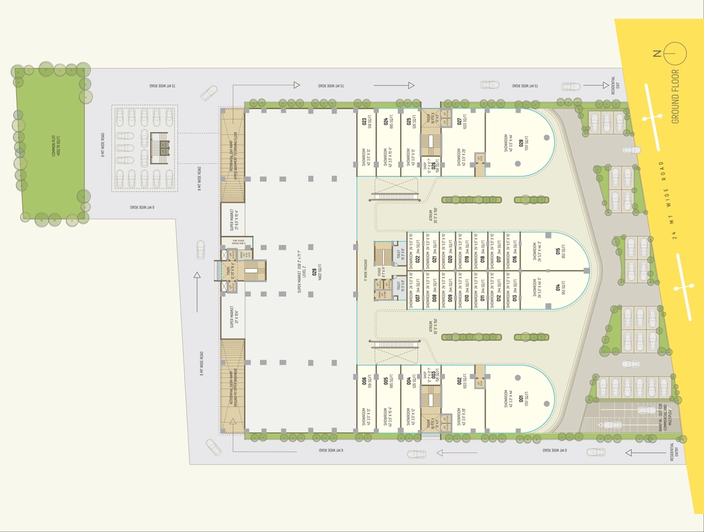 Master Plan of Commercial Sky The Emperor in Vasna Road, Vadodara - Image 366214