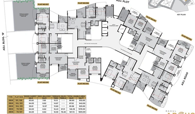 Floor Plan of Rahul Arcus in Baner, Pune - Image 10531