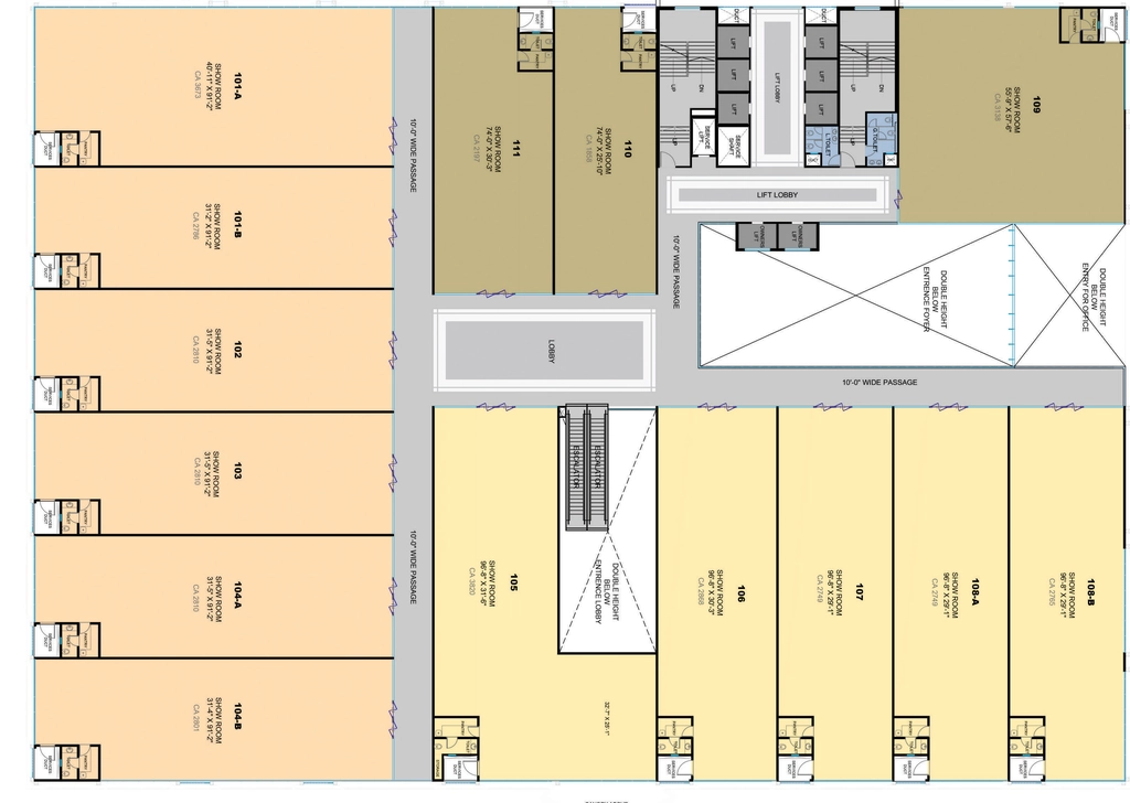 Floor Plan of Rajhans Skylar in Vesu, Surat - Image 326901