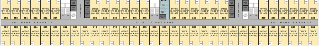 Floor Plan of Rajhans Blue Cloud in Vesu, Surat - Image 357704