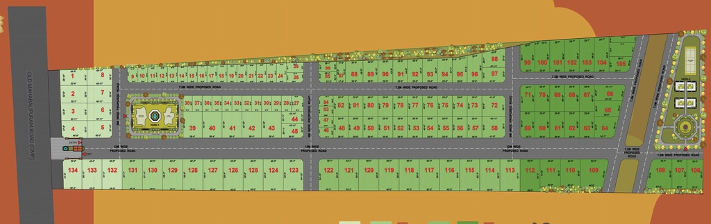 Master Plan of Akshaya Brindavanam in Mahabalipuram, Chennai - Image 324257