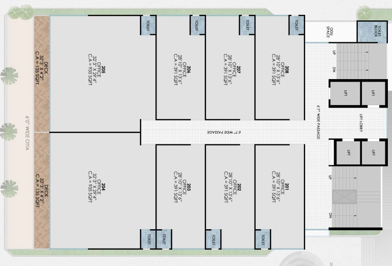 Floor Plan of Pramukh Zenith in Vesu, Surat - Image 359294