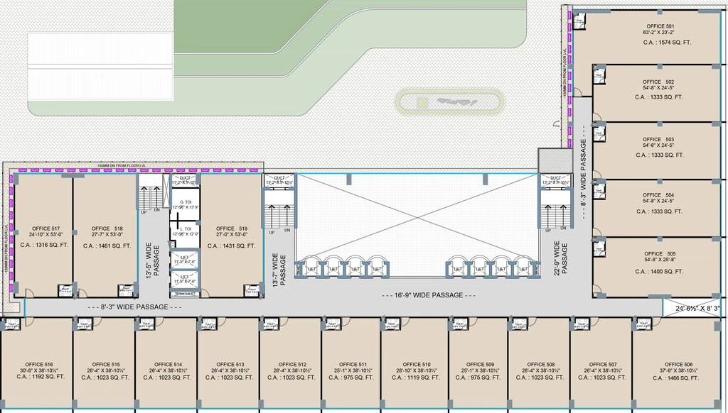 Floor Plan of SV International Wealth Center in Vesu, Surat - Image 359387