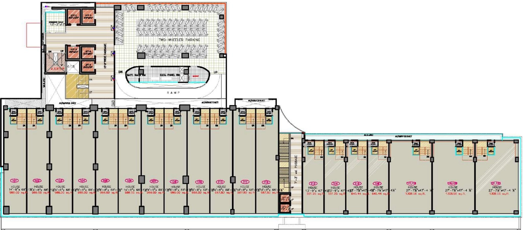 Floor Plan of Vasupujya Rio Empire in Adajan, Surat - Image 356220