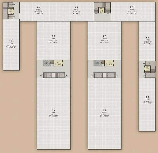 Floor Plan of Avantis Ofira Business Hub in Vesu, Surat - Image 359255