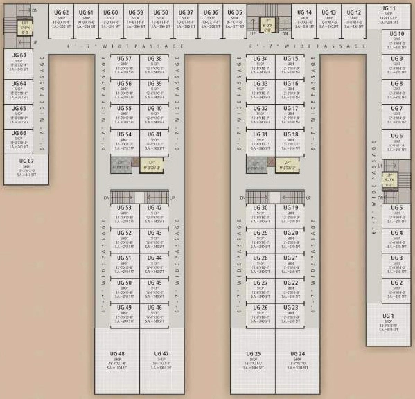 Floor Plan of Avantis Ofira Business Hub in Vesu, Surat - Image 359256