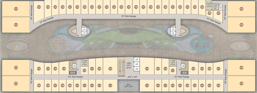Floor Plan of Universal The Boulevard in Pal, Surat - Image 359404