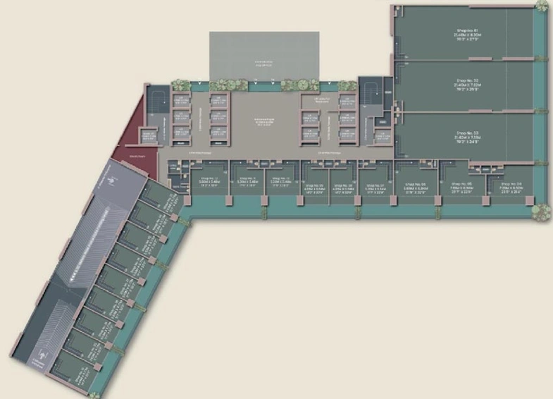 Floor Plan of WYNG The Camp Capitol in Somwar Peth, Pune - Image 272893