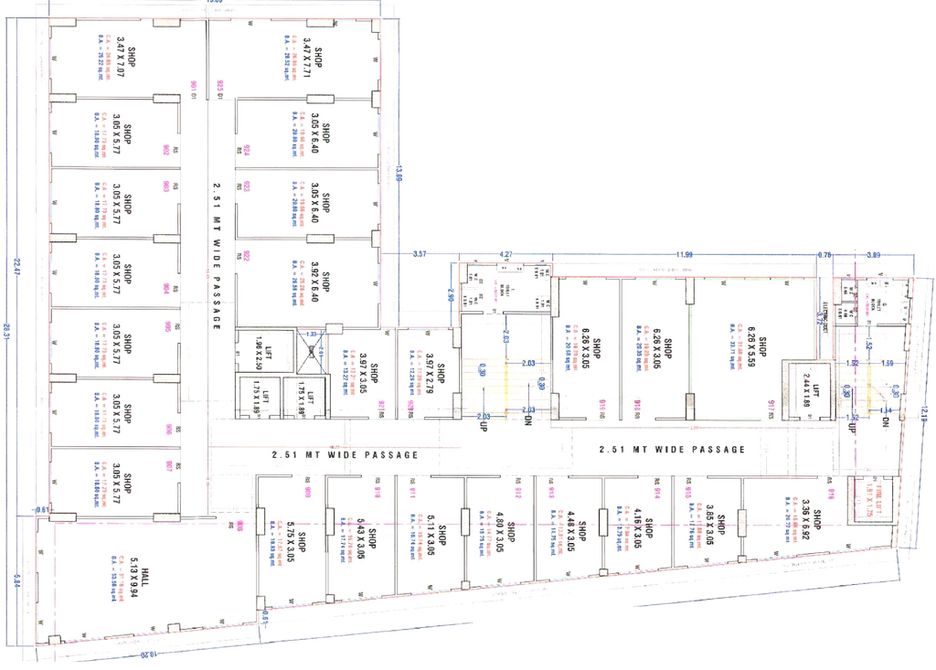 Floor Plan of Dwarkesh Karunesh Business Centre in Nana Varachha, Surat - Image 359273
