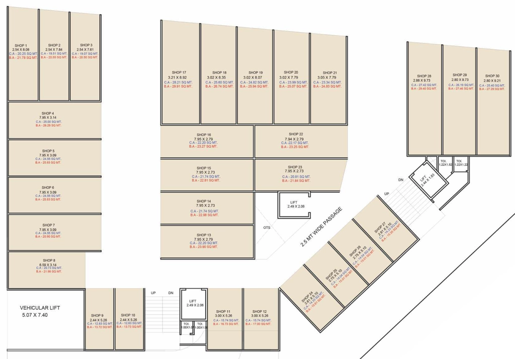 Floor Plan of Varni Sahajanand Hub in Pasodara, Surat - Image 319214