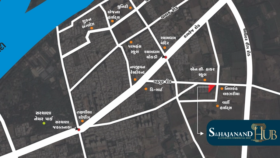 Location of Varni Sahajanand Hub in Pasodara, Surat - Image 319216