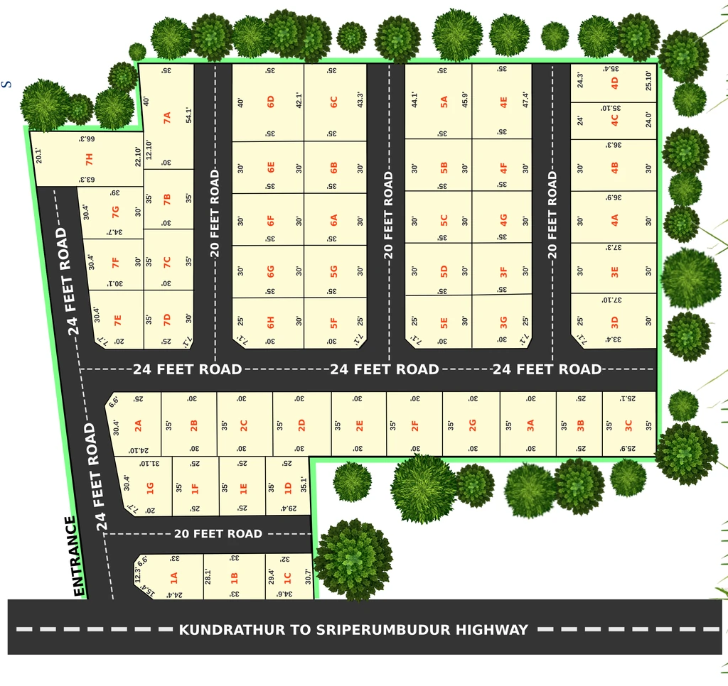 Master Plan of Sathiyam Highness in Kundrathur, Chennai - Image 325027