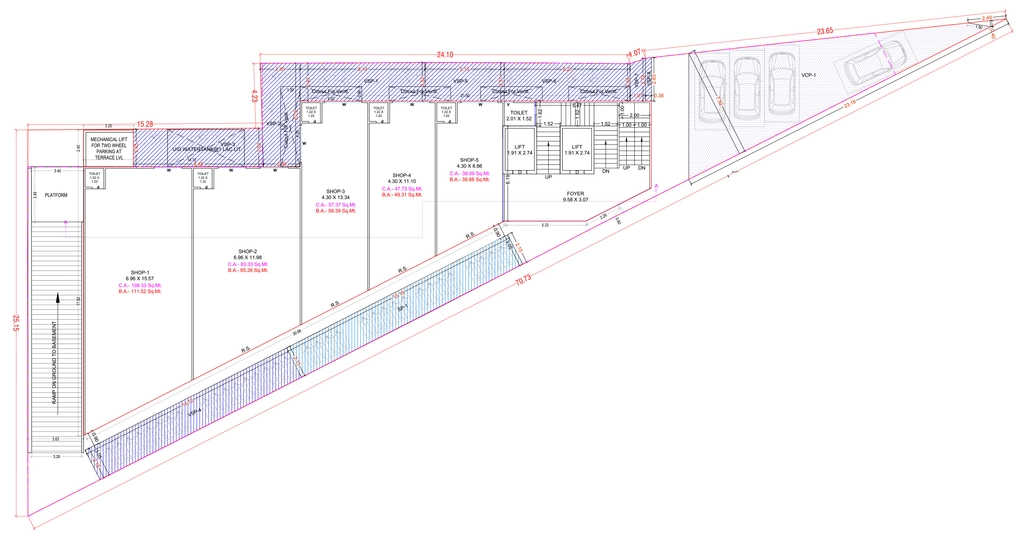 Floor Plan of Angel Rhythm House in Bhatar, Surat - Image 359773