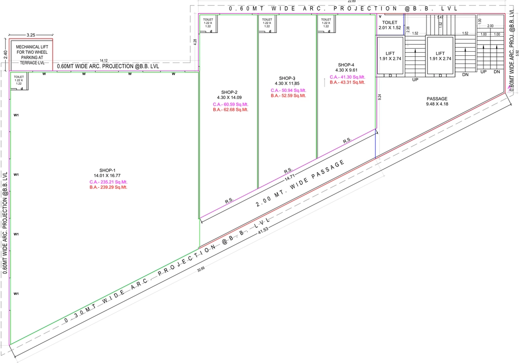 Floor Plan of Angel Rhythm House in Bhatar, Surat - Image 359772