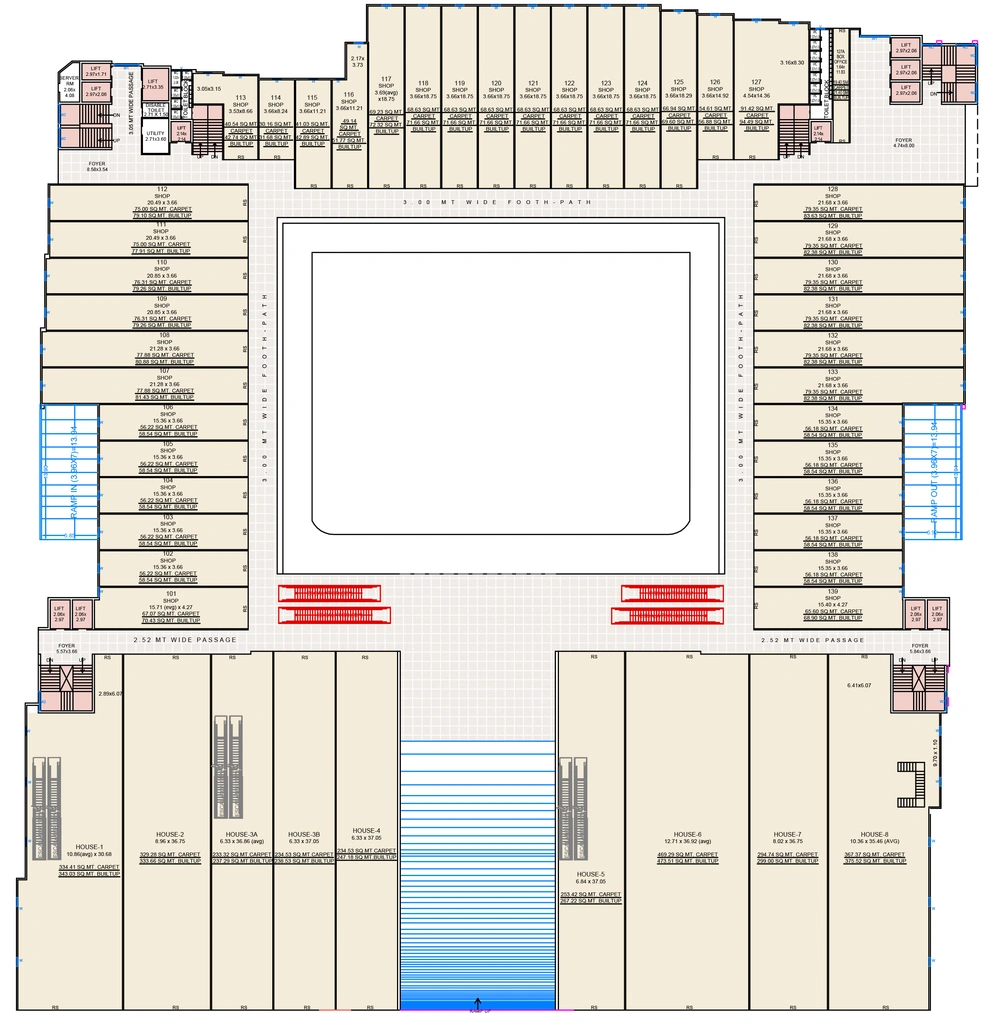 Floor Plan of Shakti Aashirwad High Street in Umra, Surat - Image 359836