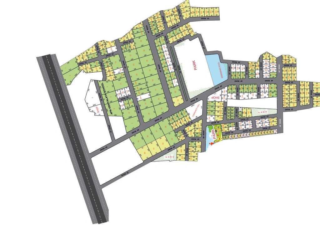 Master Plan of Sathiyam Everest Green City in Oragadam, Chennai - Image 324990