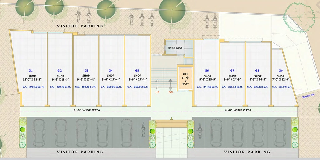 Floor Plan of Dev M N Square in Jahangirabad, Surat - Image 359798