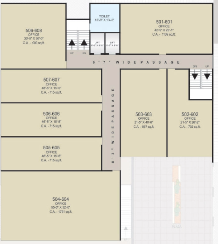 Floor Plan of Unity Corner in Pal, Surat - Image 359902