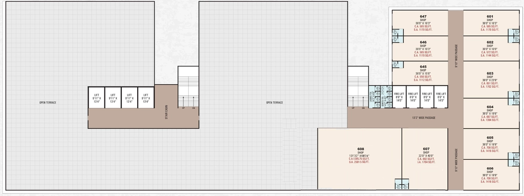 Floor Plan of Nidhi Textile Market in Parvat Patiya, Surat - Image 359804