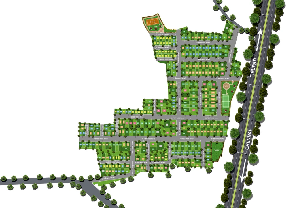 Master Plan of Urbanrise Orchid Greens in Thiruvallur, Chennai - Image 325350